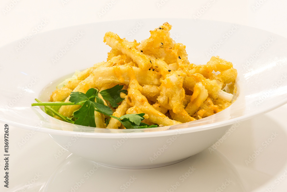 Fried Calamary Salad Fried Calamary Salad