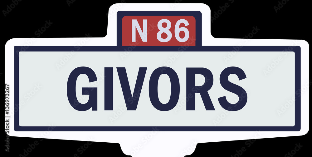 GIVORS - Ancien panneau entrée d'agglomération GIVORS - Ancien panneau entrée d'agglomération