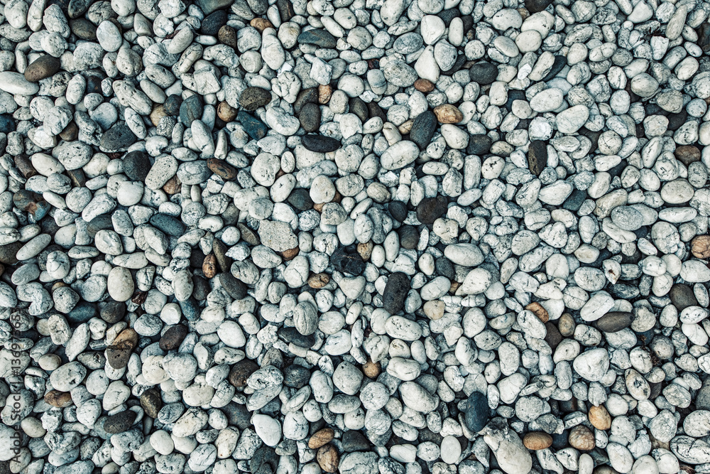 Obraz premium Light small pebbles.