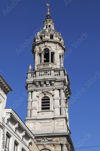 Saint Carolus Borromeus Church Tower in Antwerp