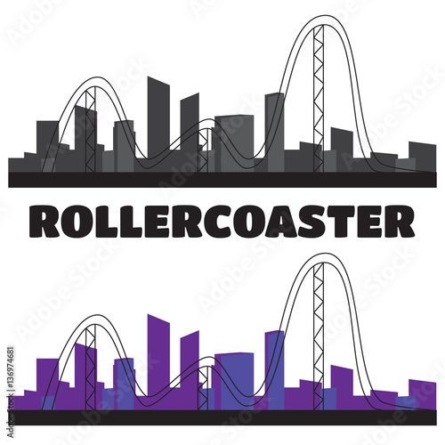Luna park concept. Amusing entertainment amusement parkd