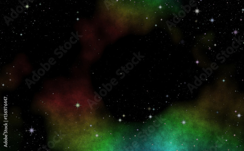 Fototapeta Naklejka Na Ścianę i Meble -  Deep space. Discovering the mysterious parts of the universe.