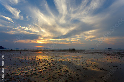 Thailand. Colorful sunset.