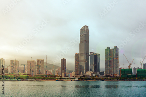 Tower and constructions in Hong Kong City