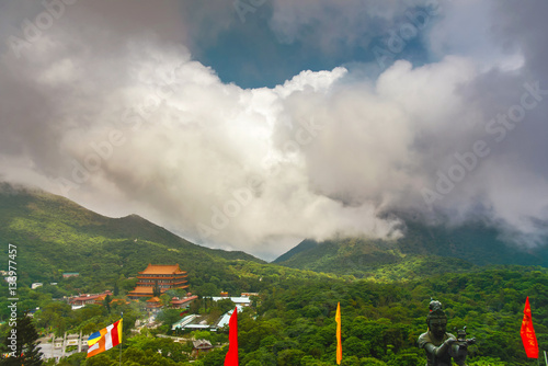 Landscape view from Lantau island
