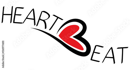 Heartbeat Shape Illustration black
