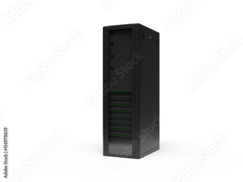 Server rack 3d illustration