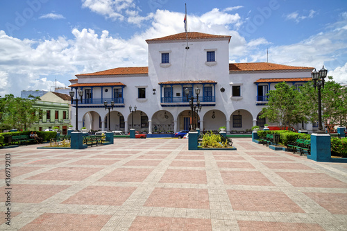 Fotografie Rathaus am Parque Céspedes, Santiago de Cuba
