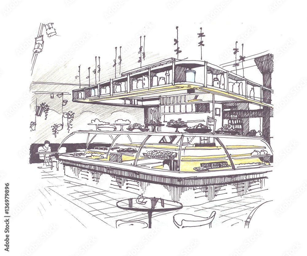 Coffee Restaurant Modern interior design 3D Model $169 - .3ds .c4d .fbx  .obj - Free3D