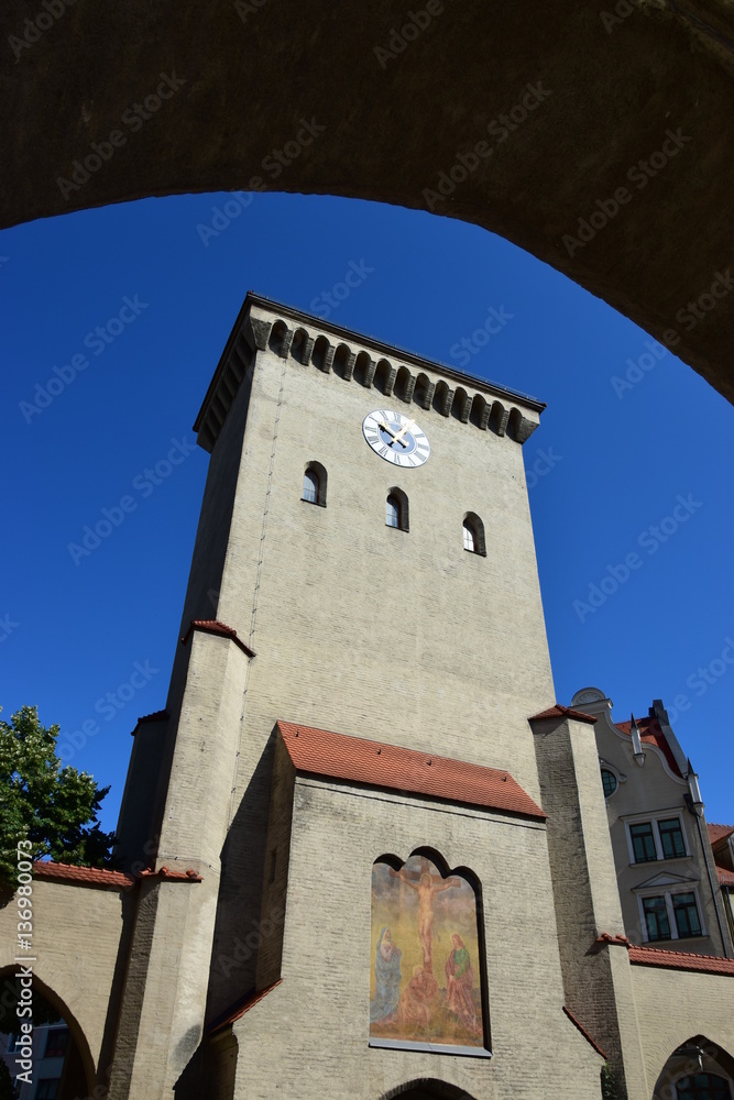 Munich, Germany, Bavaria - ISARTOR gate