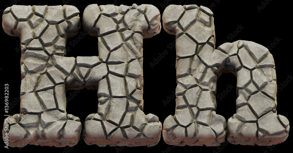 Crack stone font Crack stone font