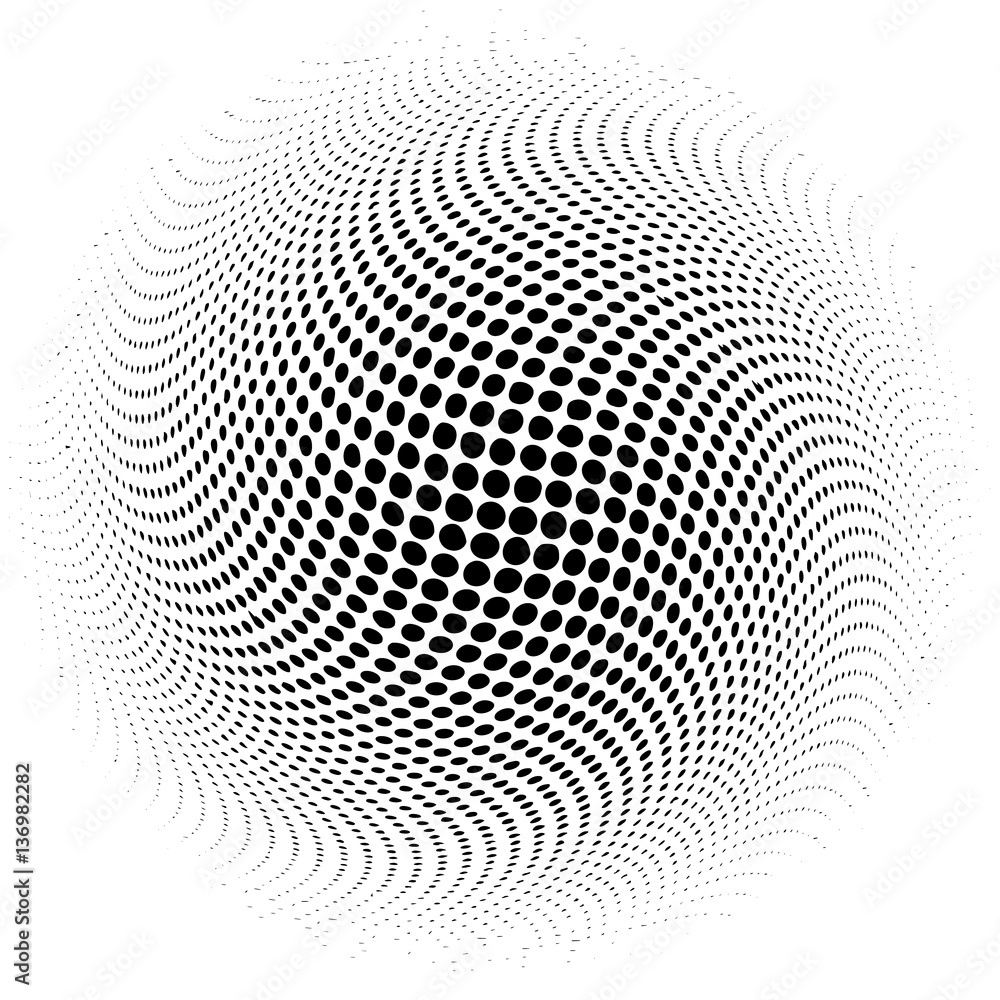 Abstract dotted vector background texture round Abstract dotted vector background texture round