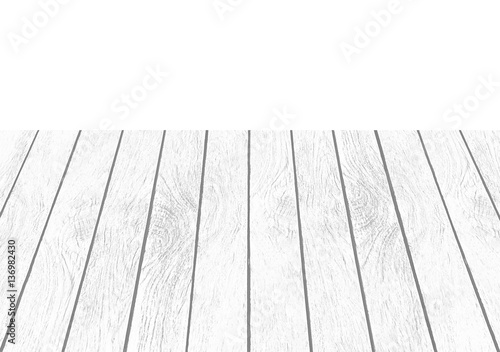 White wooden floor texture background