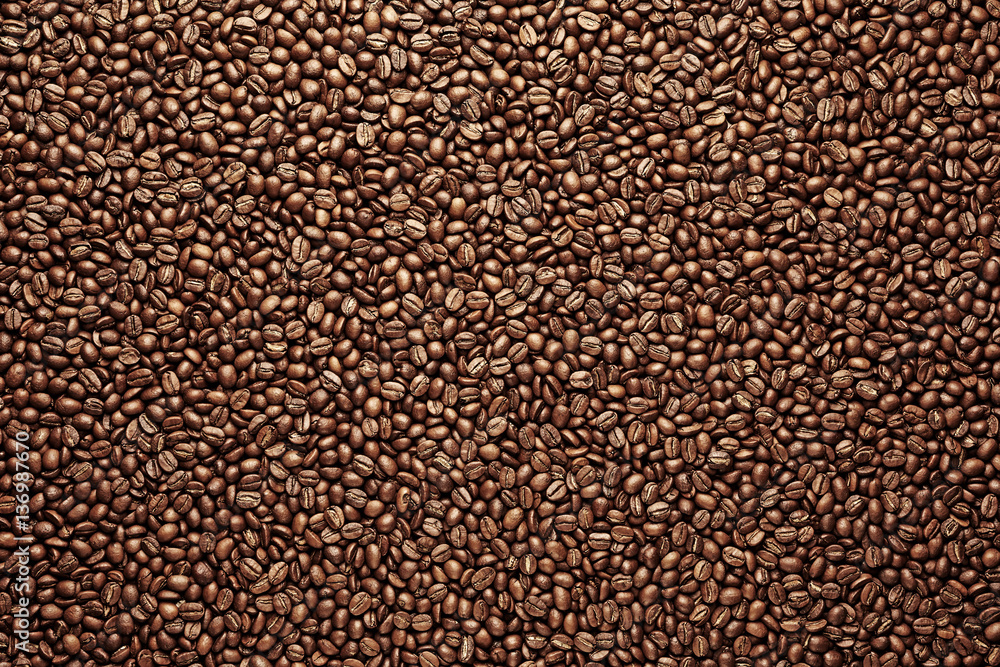 Roasted coffee beans background Roasted coffee beans background