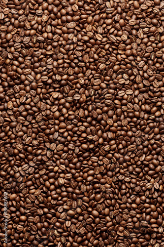 Background of roasted coffee beans
