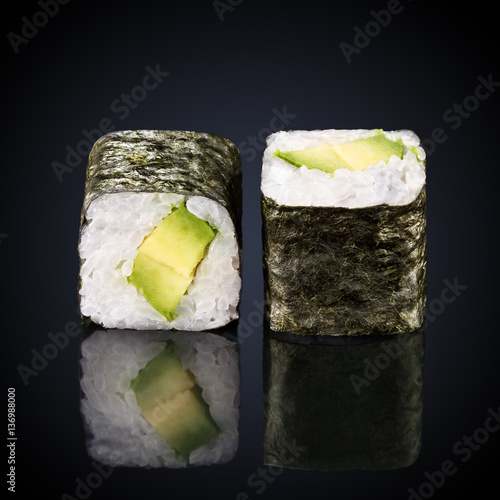 abogado roru rolls with avocado  photo