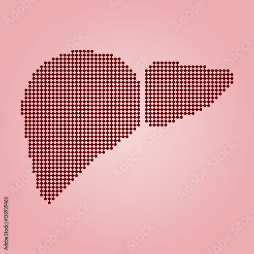 Abstract drawing of a liver