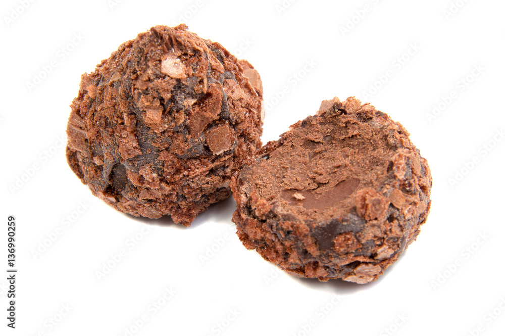 Chocolate candies isolated on white background. Chocolate candies isolated on white background.