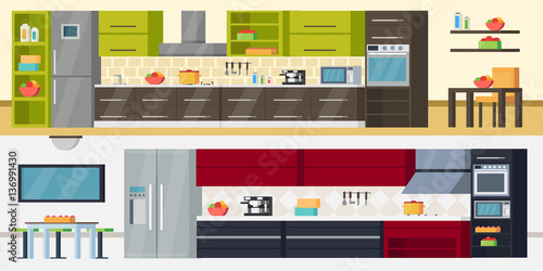 Modern Kitchen Horizontal Banners