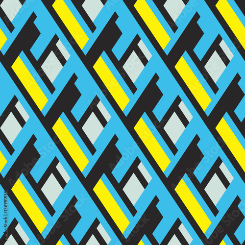 Bold pattern with architectural motifs