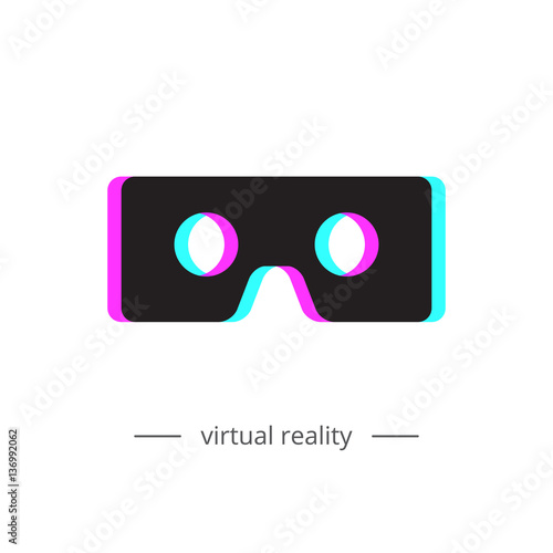Virtual reality glasses icon