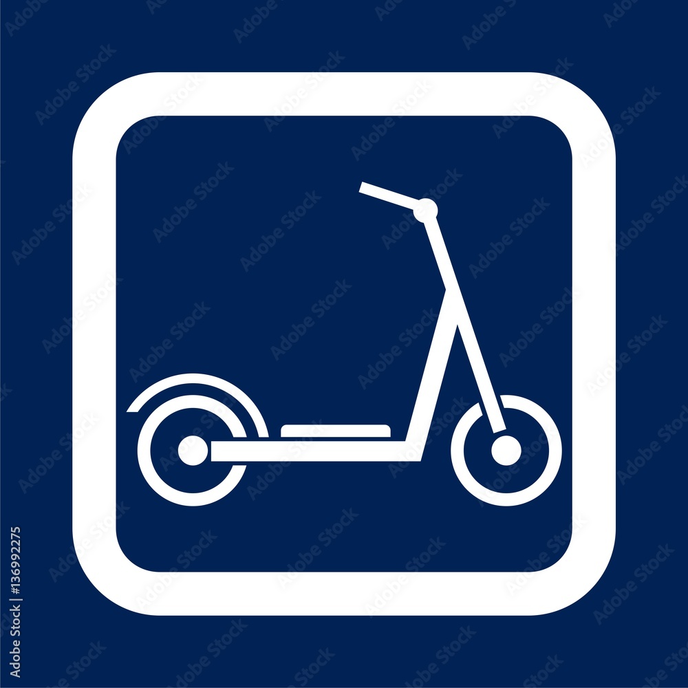 Kick scooter icon - Illustration Kick scooter icon - Illustration