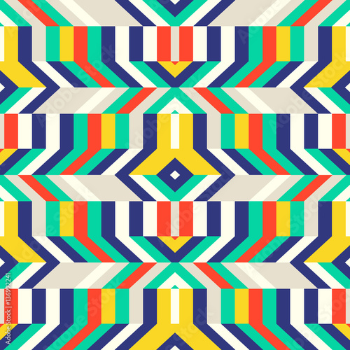 Colorful op art pattern