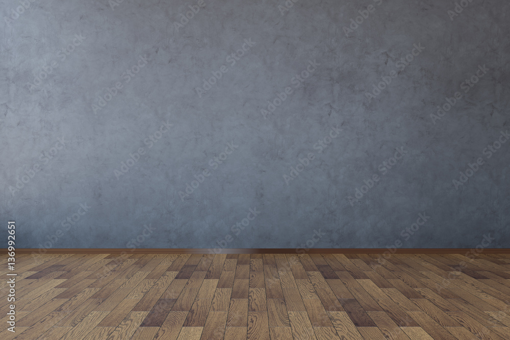 Fototapeta premium Empty dark concrete wall