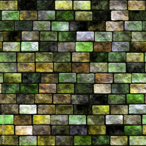 Seamless pattern of brick wall