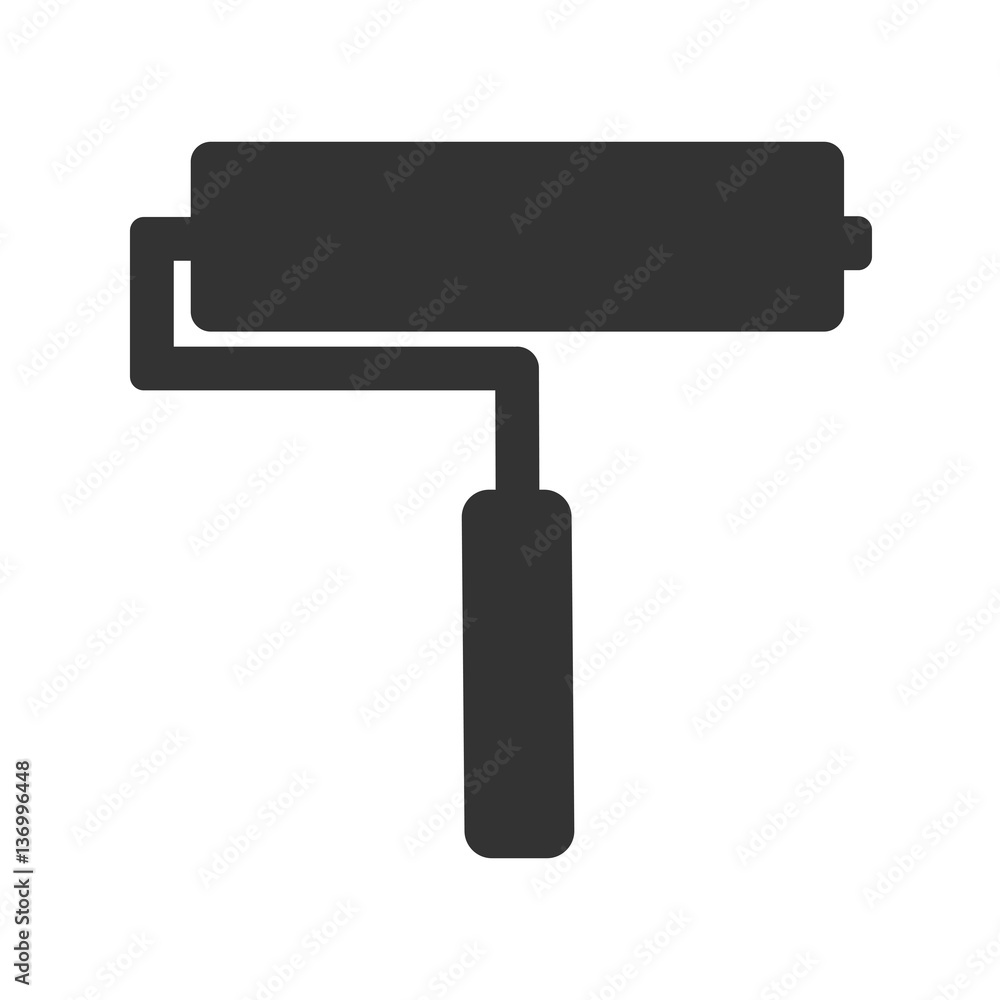 silhouette roller for painting black and white silhouette roller for painting black and white