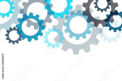 Vector background with a gear element. Industrial components, Eps 10