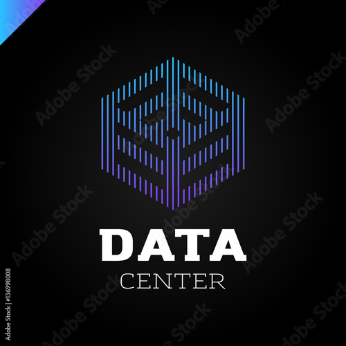 Big data and technology icon