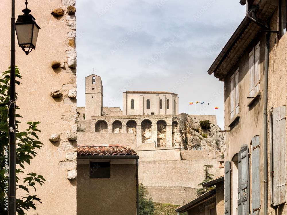 Old castle at Sisteron, Provence-Alpes-Côte d'Azur, France