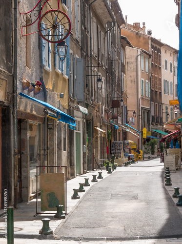 Schopping street at Sisteron  Provence-Alpes-C  te d Azur  Franc