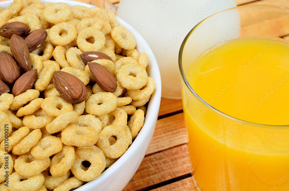 cereal on table cereal on table