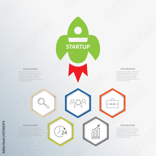 Business infographics startup