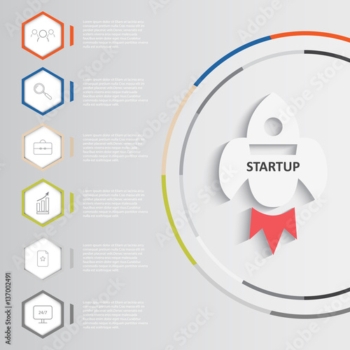 Startup vector infographics