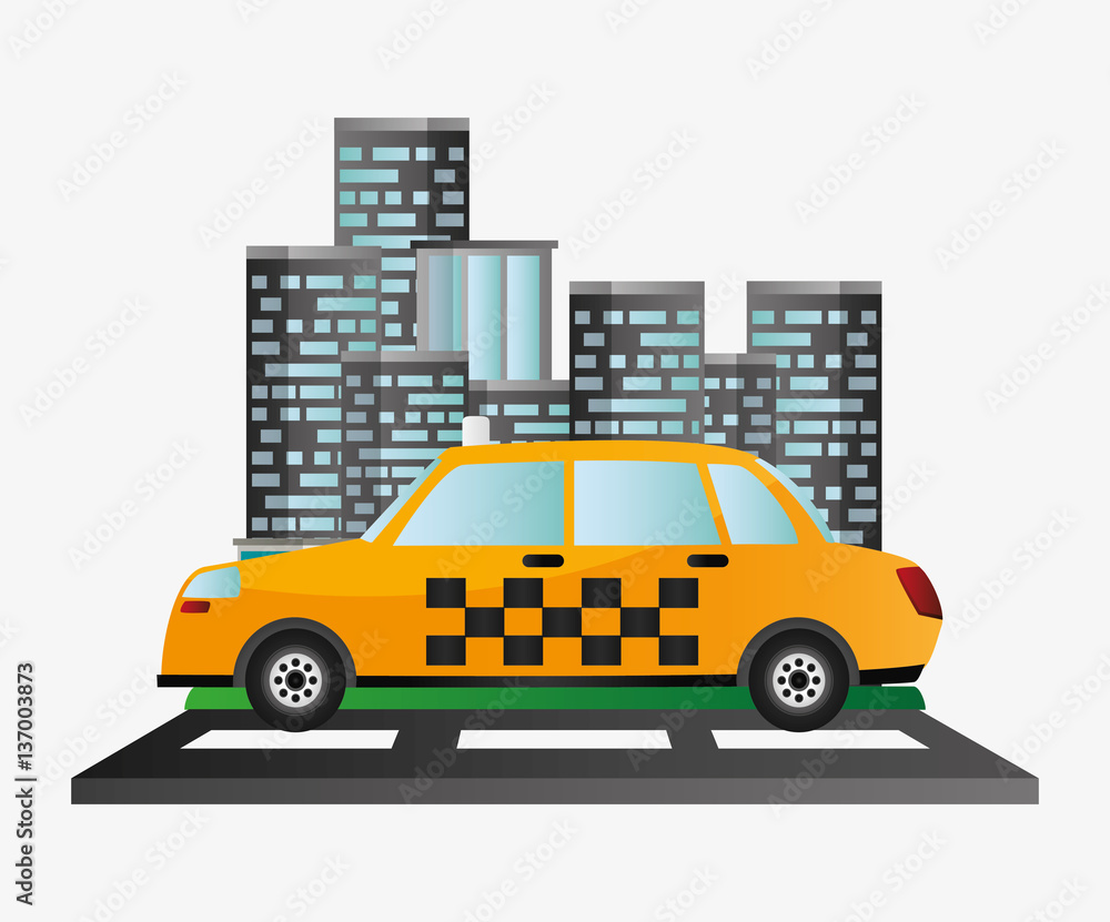 taxi car service public transport urban background vector illustration eps 10