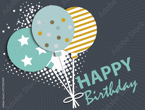 Happy Birthday theme for design  