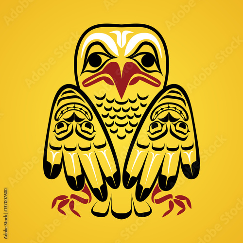 Vector illustration of an eagle.