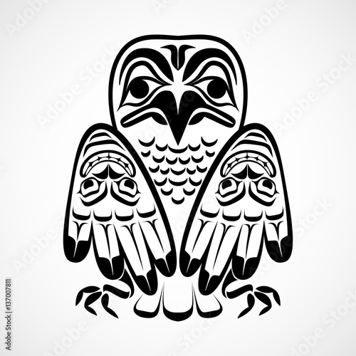 Vector illustration of an eagle.