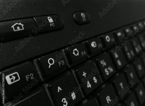 black keyboard