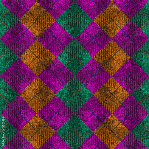 Seamless knitted pattern  