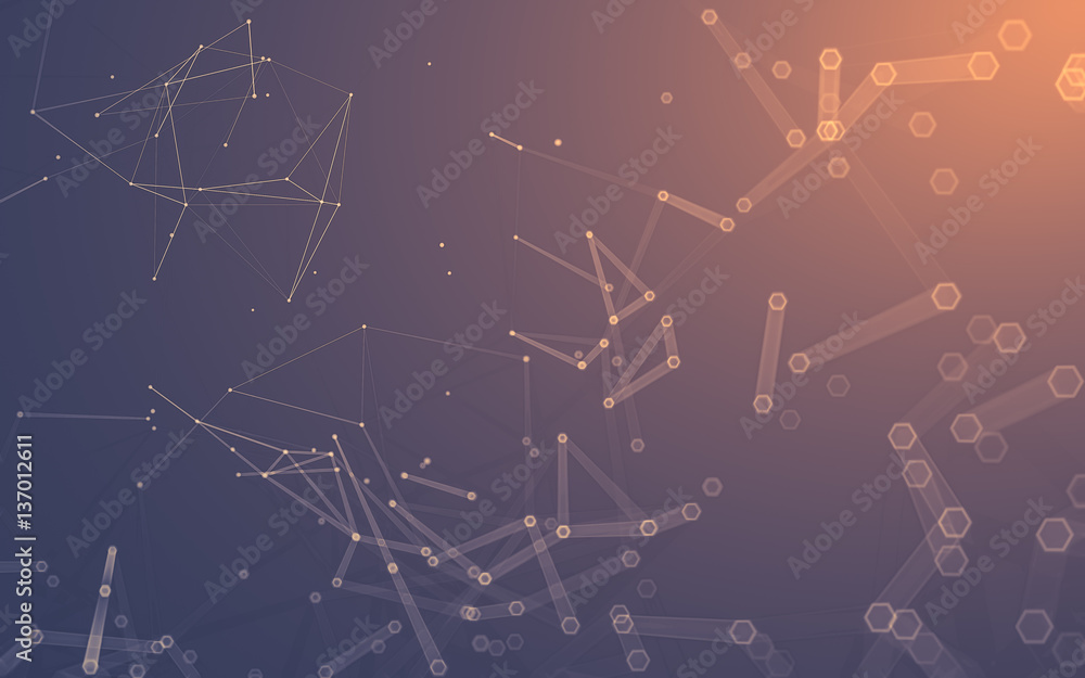 Abstract polygonal space low poly dark background, 3d rendering Abstract polygonal space low poly dark background, 3d rendering