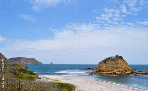 Los Frailes beach in Parque Nacional Machalilla, Puerto Lopez, Ecuador.