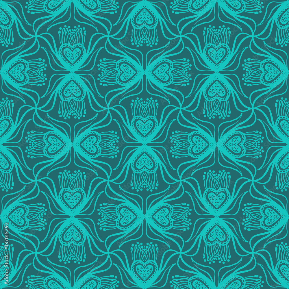 Floral ornamented pattern Floral ornamented pattern