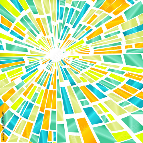 Brigh sun background    - vector illustration
