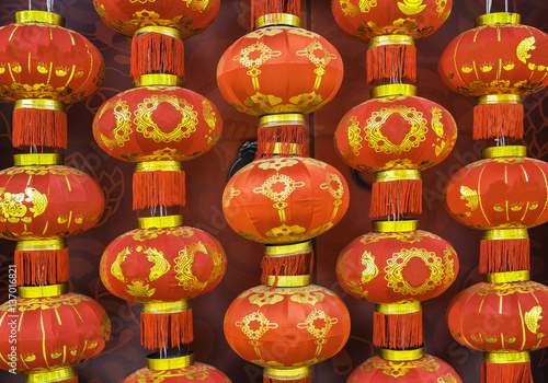 Red Chinese paper lanterns