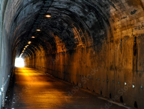 Tunnel in Banos de Agua Santa, Ecuador photo