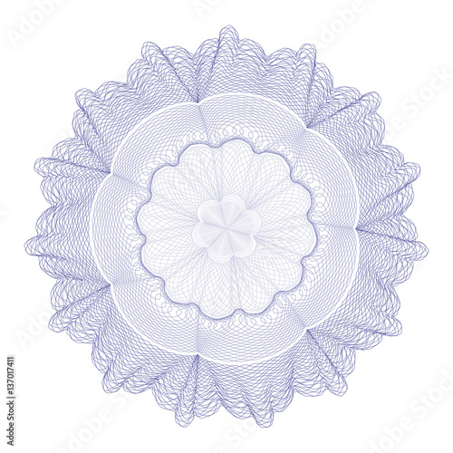 Guilloche Rosette -  vector illustration